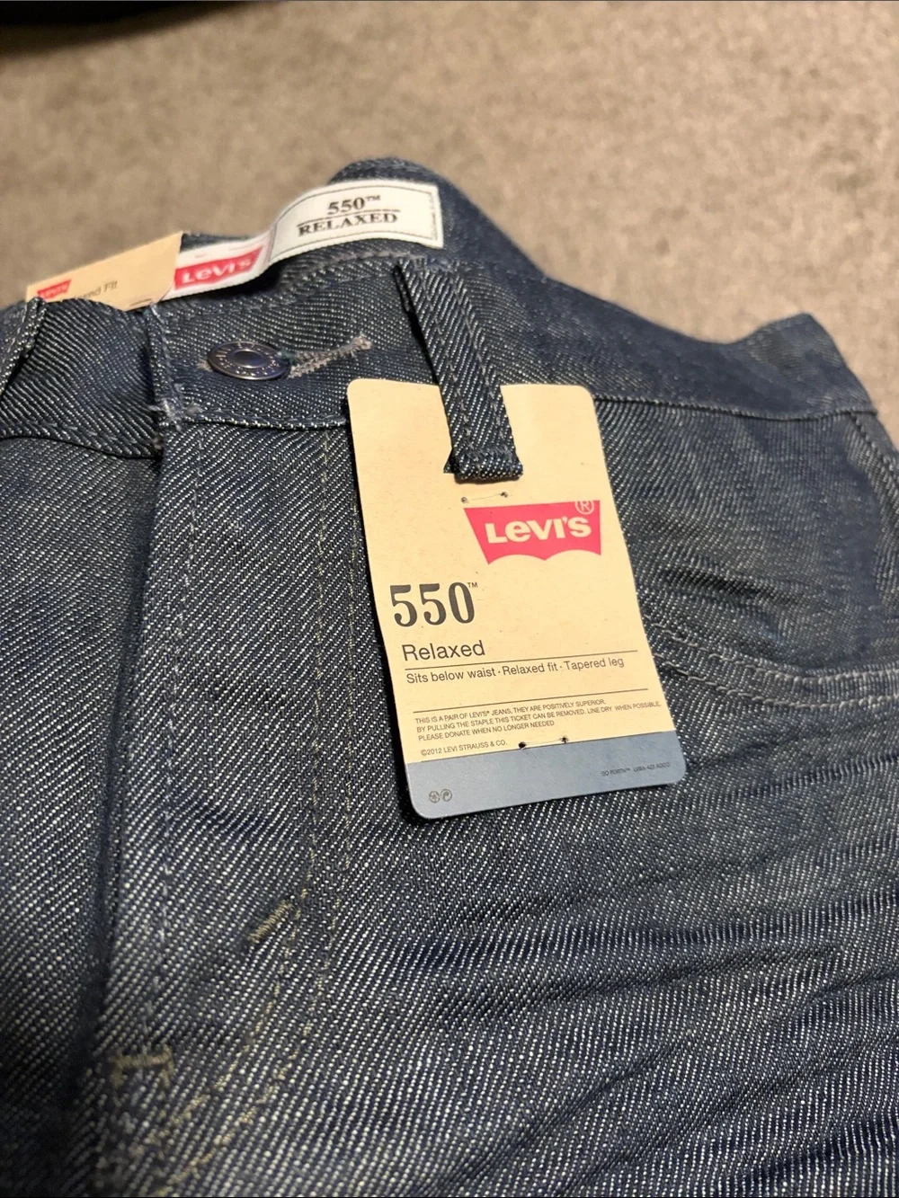 Levi's Men's 550 Relaxed Fit Jeans - Dark Blue